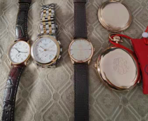 包邮（展示贴）18k金浪琴自动机械表，18...