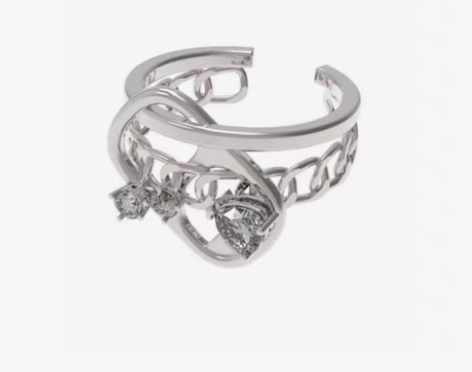 包邮全新TooJewelry易拉罐拉环戒指...