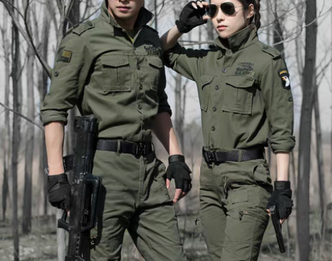 转卖正版迷彩服套装男纯棉耐磨战术军迷服装野...