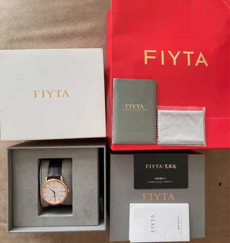 飞亚达男士手表，超薄机械手表，深棕色表带！...