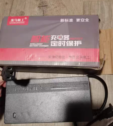 龙马精工三叉T型通用头 电单车充电器48V...