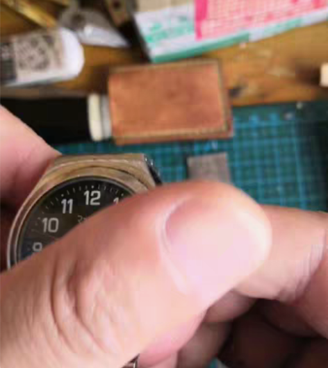 罗西尼石英表复古凸面表蒙，保养的很好，走时...