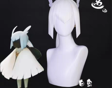 转卖【出】漫囧光遇白鸟发型全新不包邮，邮费...