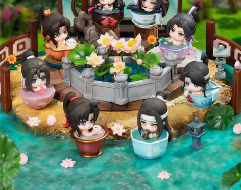 转卖擎苍魔道祖师魏无羡蓝忘机Q版手办夏日沐...