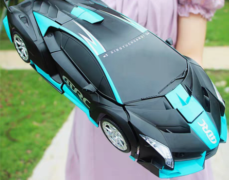 转卖【礼遇价】手势感应变形遥控汽车金刚机器...