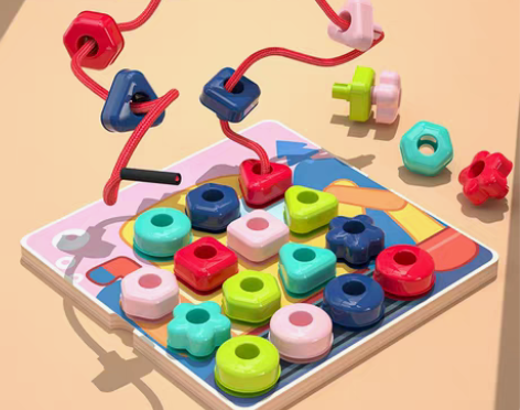 转卖儿童拼插板蘑菇钉拼图益智玩具大颗粒积木...