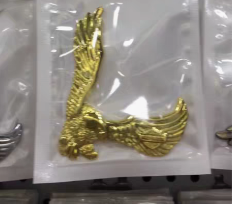 包邮哈雷电动车摩托滑板汽车金属标贴哈雷鹰头...