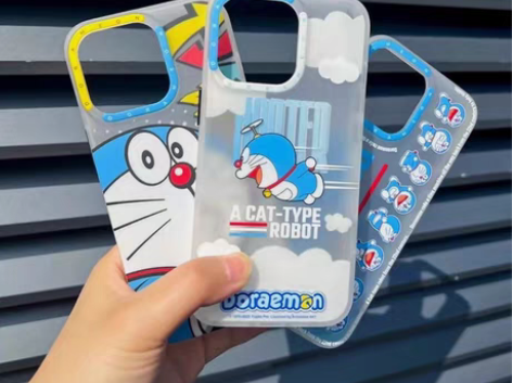 包邮洛克ROCK磁吸渐变黑多啦a梦苹果13...