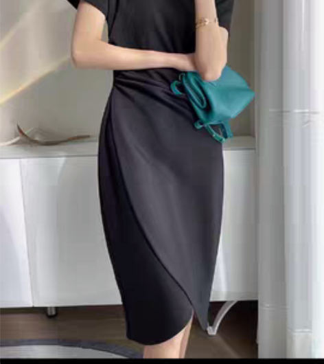 包邮拉夏贝尔Homme设计感显瘦连衣裙xl...