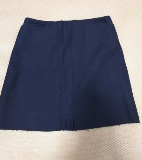 包邮拉夏贝尔莫丽菲尔品牌秋冬羊毛A字短裙半...