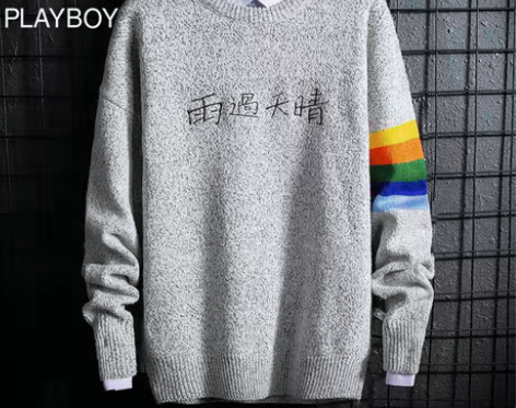 转卖【暖心价】花花公子毛衣男秋冬季圆领加厚...