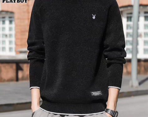 转卖【双11狂欢价】花花公子毛衣男圆领韩版...