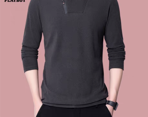 包邮花花公子男士立领秋冬季新款时尚卫衣打底...