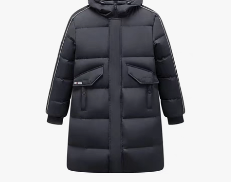 包邮特步中长版羽绒服男女同款，全新吊牌在，...