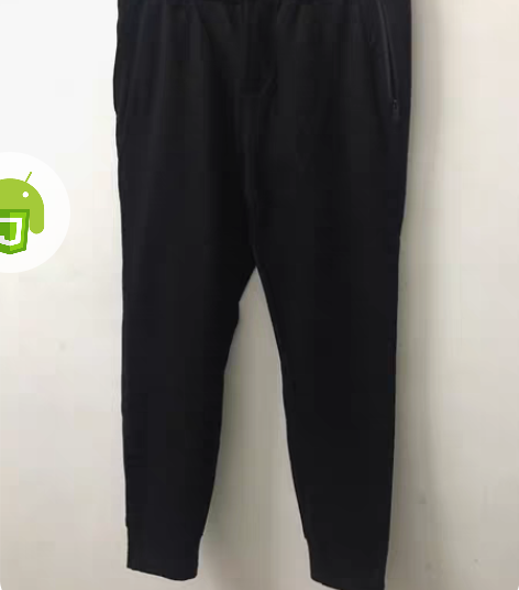 包邮四款男装运动休闲黑色束脚收脚裤，95新...