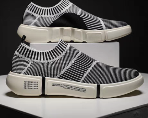 包邮2021春夏新款运动鞋男百搭速干透气跑...