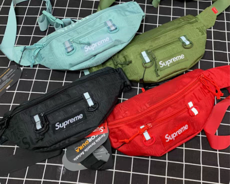 包邮IT代购正确版本满印花supreme斜...