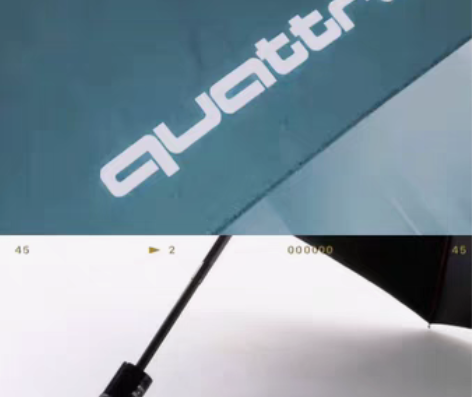 包邮奥迪原装quattro原装大雨伞 白色...