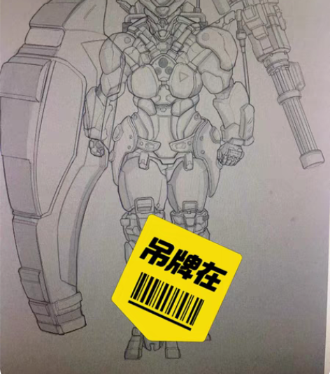 ＜谷仓的猫头鹰＞原创手绘 科幻定制 机械元...