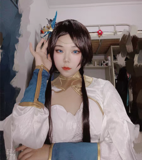 大全套!虞姬云霓雀翎 世冠皮肤cos 漫囧...