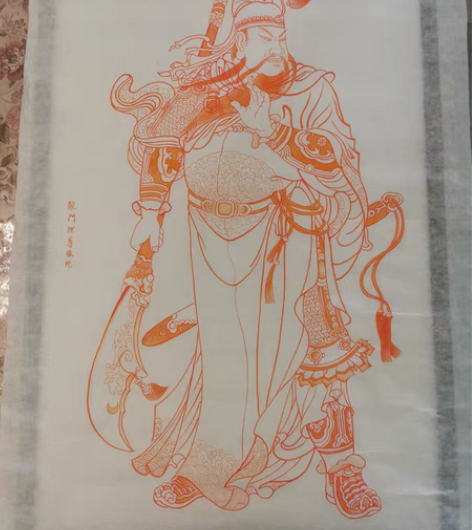 包邮武圣关羽道家武财神护法神，朱砂手绘。 ...