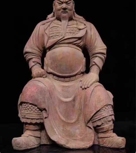 武圣 关公 尺寸高45厘米.楠木 造像为戎...