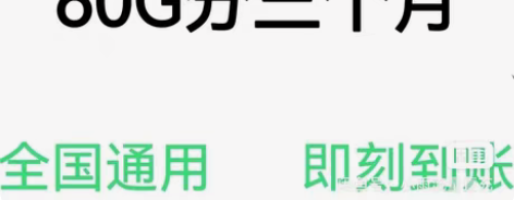 包邮天津移动流量60g，前三个月到 流量加...