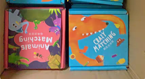 包邮【全新捡漏】儿童疯狂对对动物对对碰卡片...