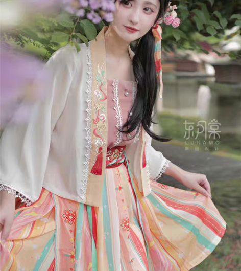 东月棠 小橙汁:宋制汉元素汉服 m码,全套...