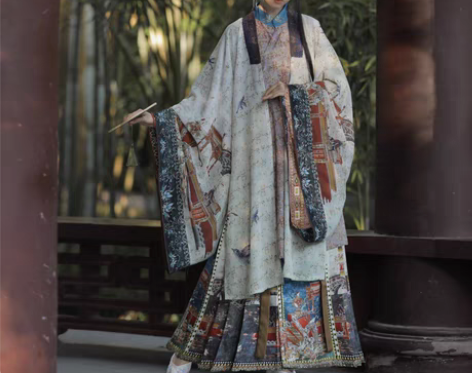 转卖御笙莲原创汉服女【半城烟沙】明制披风立...