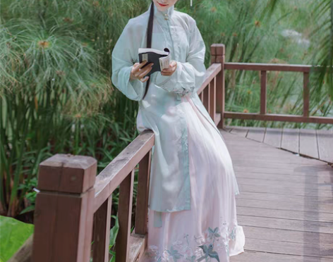 转卖【桃花语】汉衣晟道原创汉服女刺绣立领明...