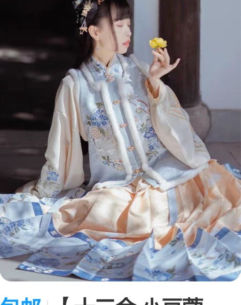 包邮【十三余 小豆蔻儿】[笼鹅归] 绣花交...