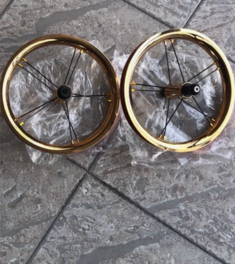 包邮儿童平衡车轮组12寸电镀轮组strid...