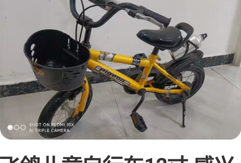 飞鸽儿童自行车12寸 感兴趣的话点“我想要...