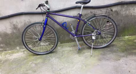 日本山地车钢架miyata宫田 轮组改了全...