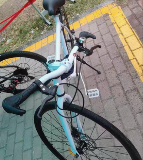 包邮死飞自行车男实心胎活飞双碟刹轻便公路赛...