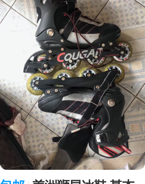 包邮美洲狮旱冰鞋 基本全新，就用过两次，4...