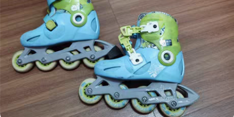 包邮迪卡侬溜冰鞋，尺码见图，正常使用痕迹 ...