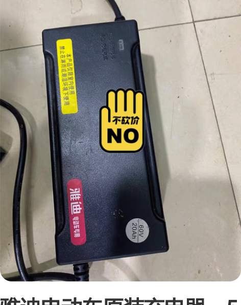 雅迪电动车原装充电器。5个电池60v20A...