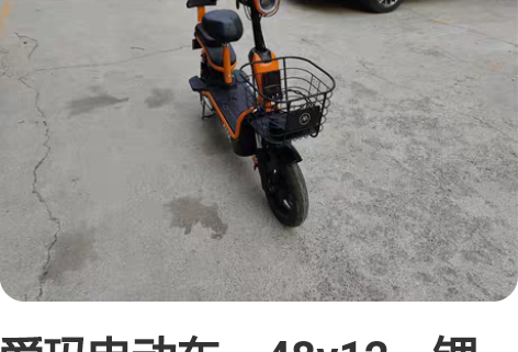 爱玛电动车，48v12，锂电池，可拆卸上楼...