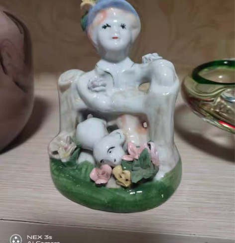 包邮文革时期七八十年代怀旧老物件老瓷娃娃古...