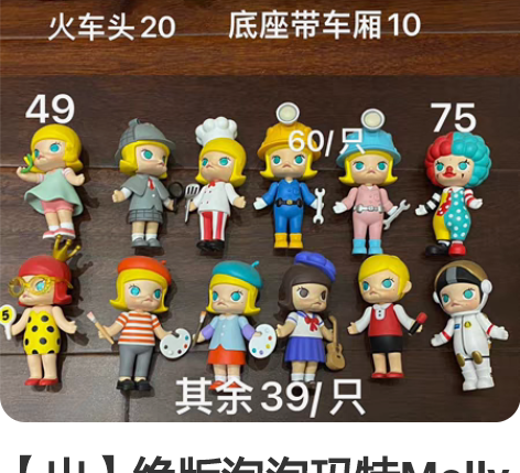 【出】绝版泡泡玛特Molly毕奇 绝版退坑...