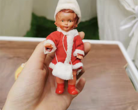 包邮早期 vintage老式赛璐璐娃娃 精...