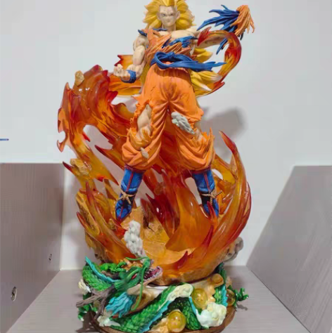 转卖七龙珠超级赛亚人LS超三孙悟空手办三头...