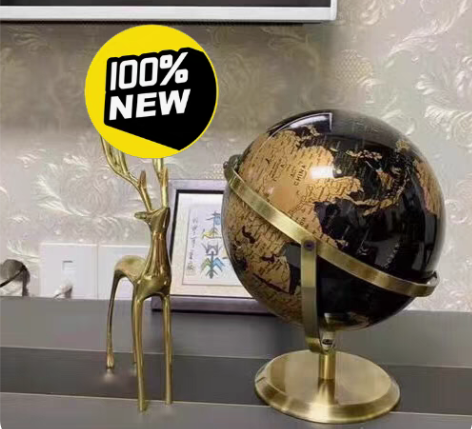 包邮高档轻奢地球仪摆件，24厘米直径，99...