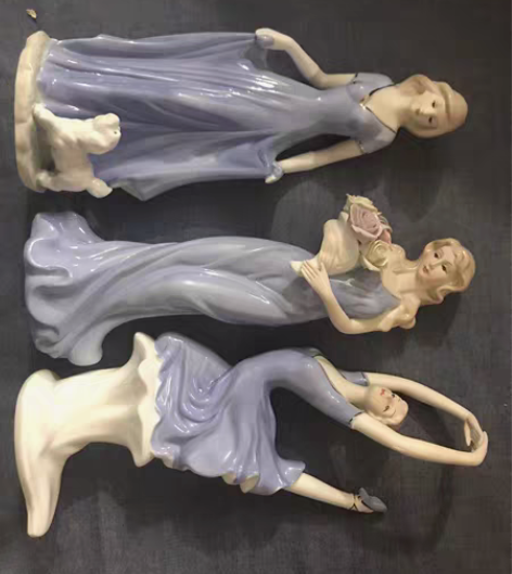 转卖现代欧式家居人物装饰品客厅酒柜摆件陶瓷...