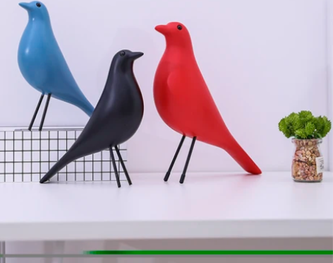 转卖伊姆斯简约小鸟摆件家居软装摆设创意工艺...
