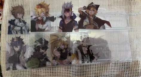 【出】凹凸世界同人谷，pvc透卡，一套出 西幻paro 格瑞...