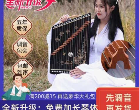 转卖圣玲珑 古筝练指器琴码版21弦专业手型...