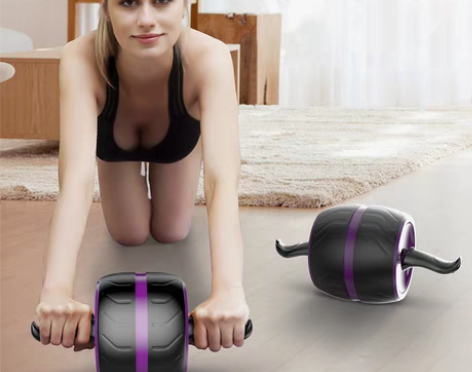 转卖健腹轮健身器材腹肌家用运动男士锻炼懒人...